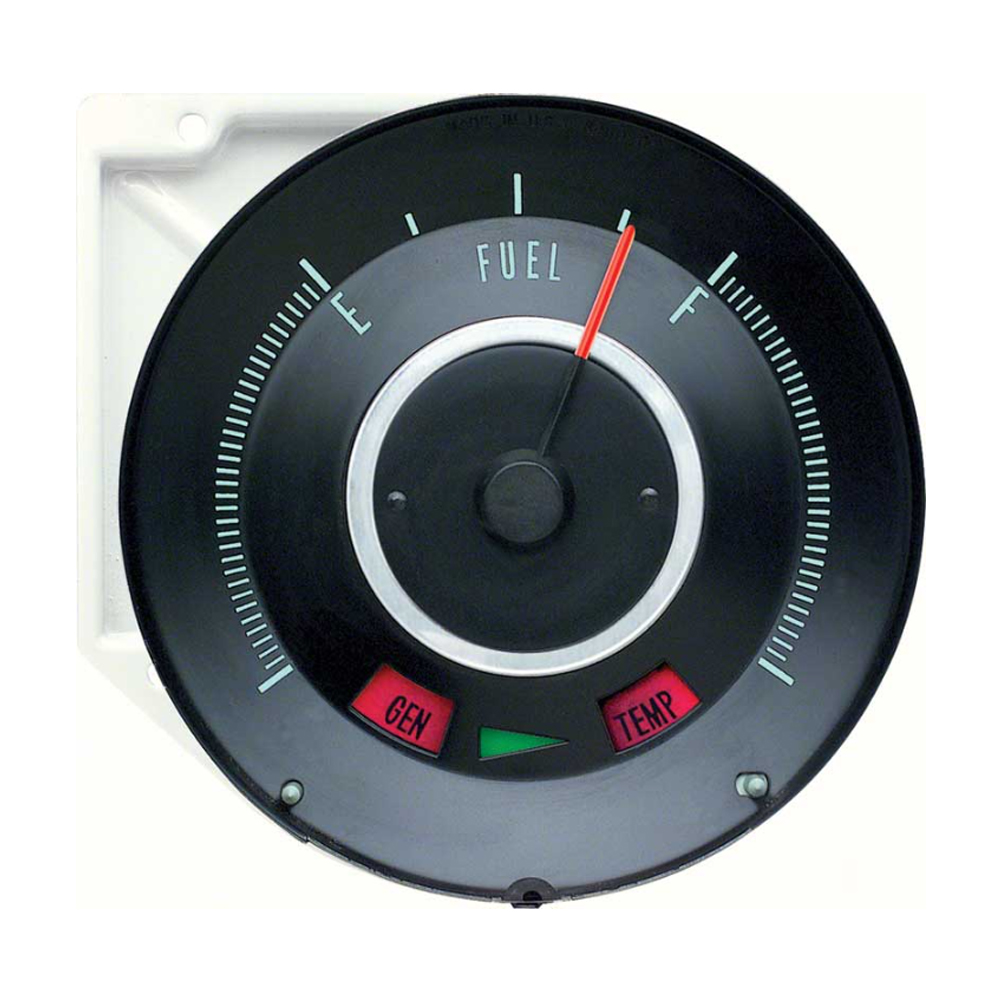 1967 Pontiac Firebird/TransAm DASH FUEL GAUGE (BLACK FACE) | IN3699F
