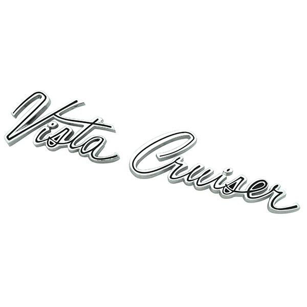 1968 Oldsmobile Cutlass/442/F85 VISTA CRUISER TAIL GATE EMBLEM SCRIPT - EA | EM2508T