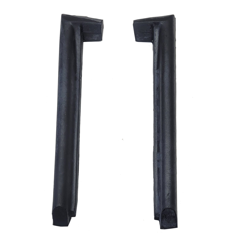 1973 Chevrolet Corvette SIDE WINDOW VERTICAL WEATHERSTRIP KIT 2 PC - OEM LATEX - GM #'S 9761485 / 9761486 | WS4082O