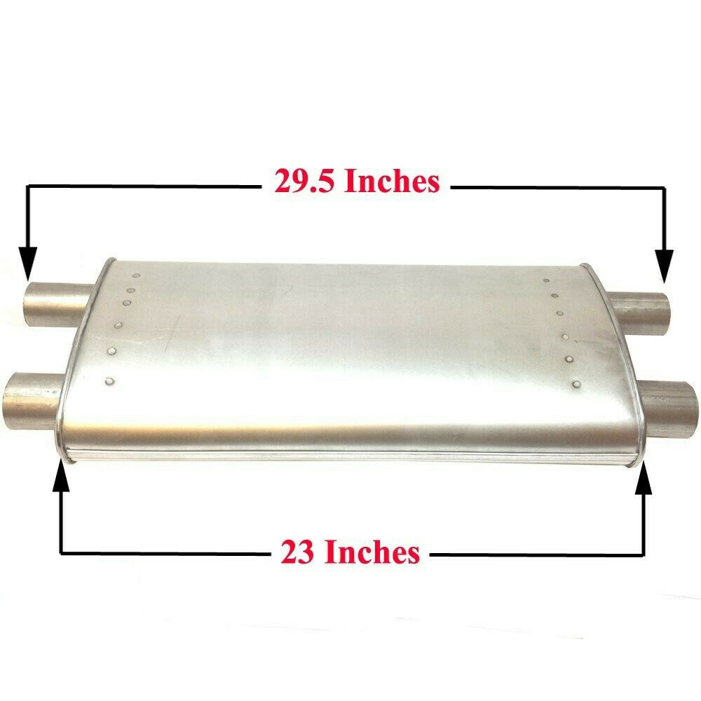 1980 Pontiac Firebird/TransAm TRANSVERSE ALUMINIZED MUFFLER FOR DUAL