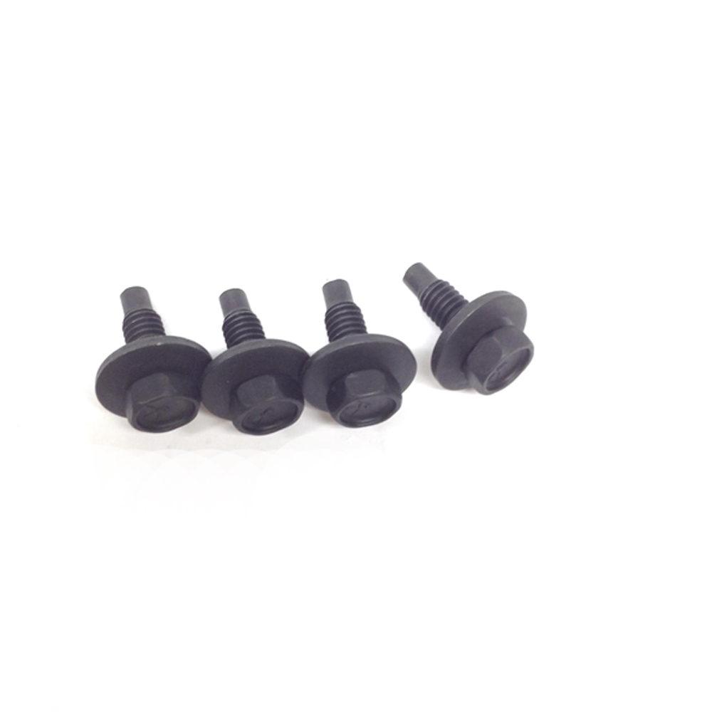 1976 Oldsmobile Full Size HEX HEAD TRUNK LID BOLTS 5/16''-18 X 15/16'' (BLACK PHOSPHATE) - DOG POINT WITH 7/8'' WASHER - 4 PC | BP4462Z