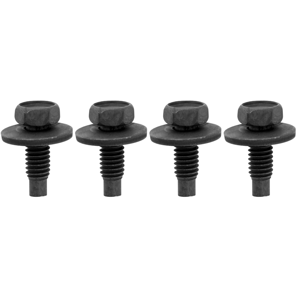 1973 Buick Full Size & Riviera HEX HEAD TRUNK LID BOLTS 5/16''-18 X 15/16'' (BLACK PHOSPHATE) - DOG POINT WITH 7/8'' WASHER - 4 PC | BP4462Z