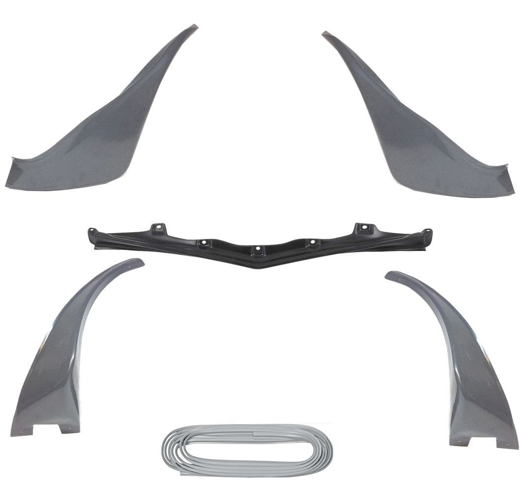1975 Pontiac Firebird/TransAm OEM ABS PLASTIC FENDER FLARES AND CENTER SPOILER KIT WITH SPOILER LACING - REPLACES GM # | BP0124F