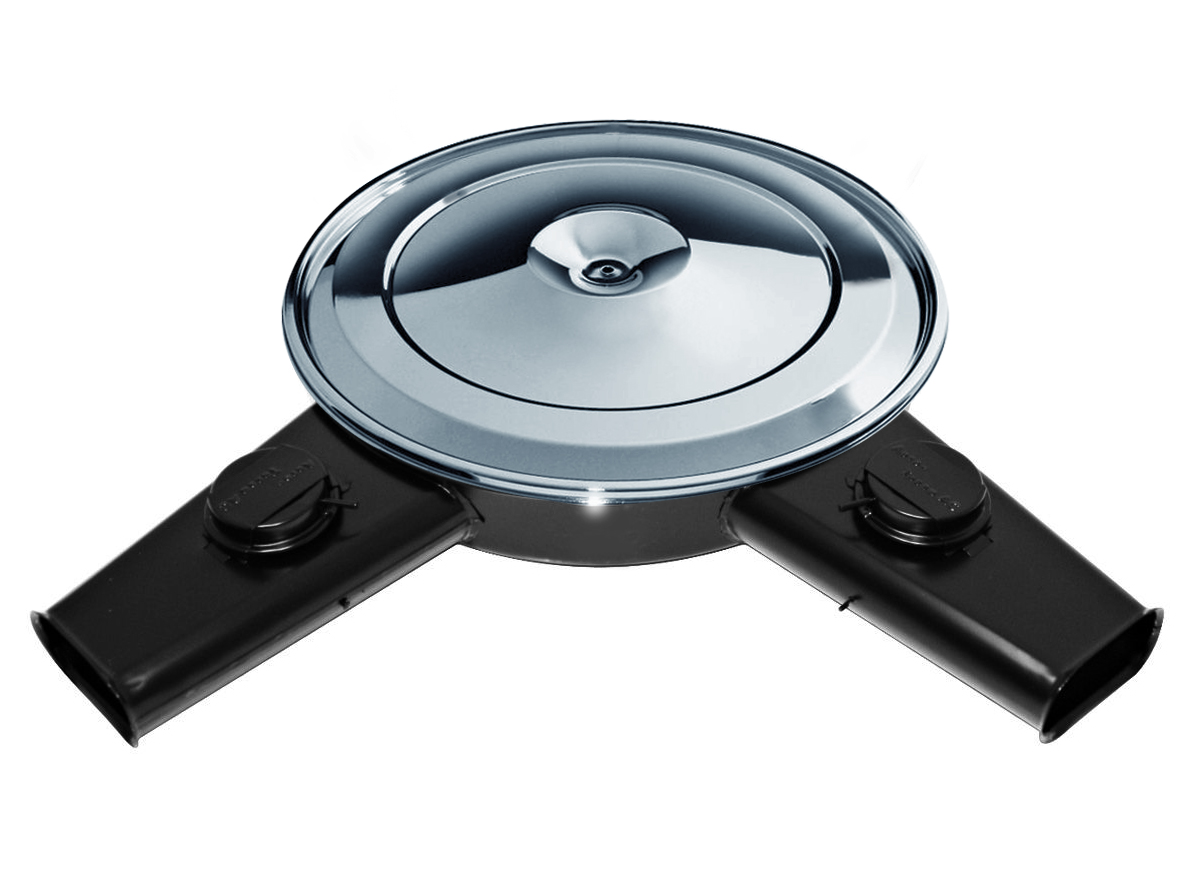 1968 Pontiac GTO/LeMans/Tempest DUAL SNORKEL AIR CLEANER WITH CHROME