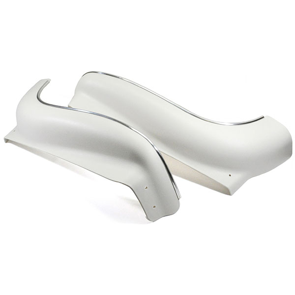 1970 Pontiac GTO/LeMans/Tempest BUCKET SEAT PLASTIC SEAT APRONS (INJECTION MOLDED) - WHITE - PR | IN4265Z