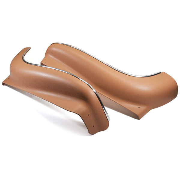 1971 Buick Skylark/GS/Regal/GN BUCKET SEAT PLASTIC SEAT APRONS (INJECTION MOLDED) - TAN - PR | IN4264Z