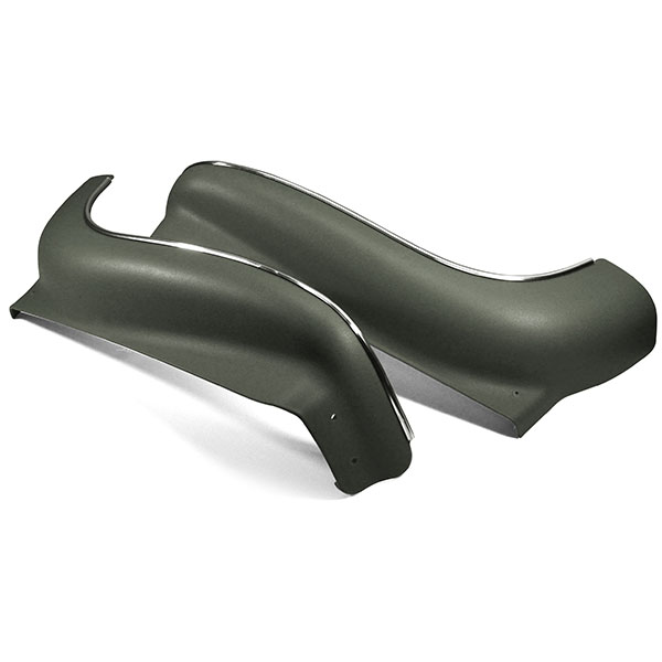1967 Pontiac GTO/LeMans/Tempest BUCKET SEAT PLASTIC SEAT APRONS (INJECTION MOLDED) - DARK GREEN - PR | IN4266Z