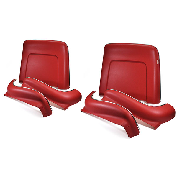 1972 Pontiac GTO/LeMans/Tempest SEAT BACK & APRON KIT (RED) 70-72 WITH RECLINING PASSENGER SEAT - 6 PIECES | IN2239Z