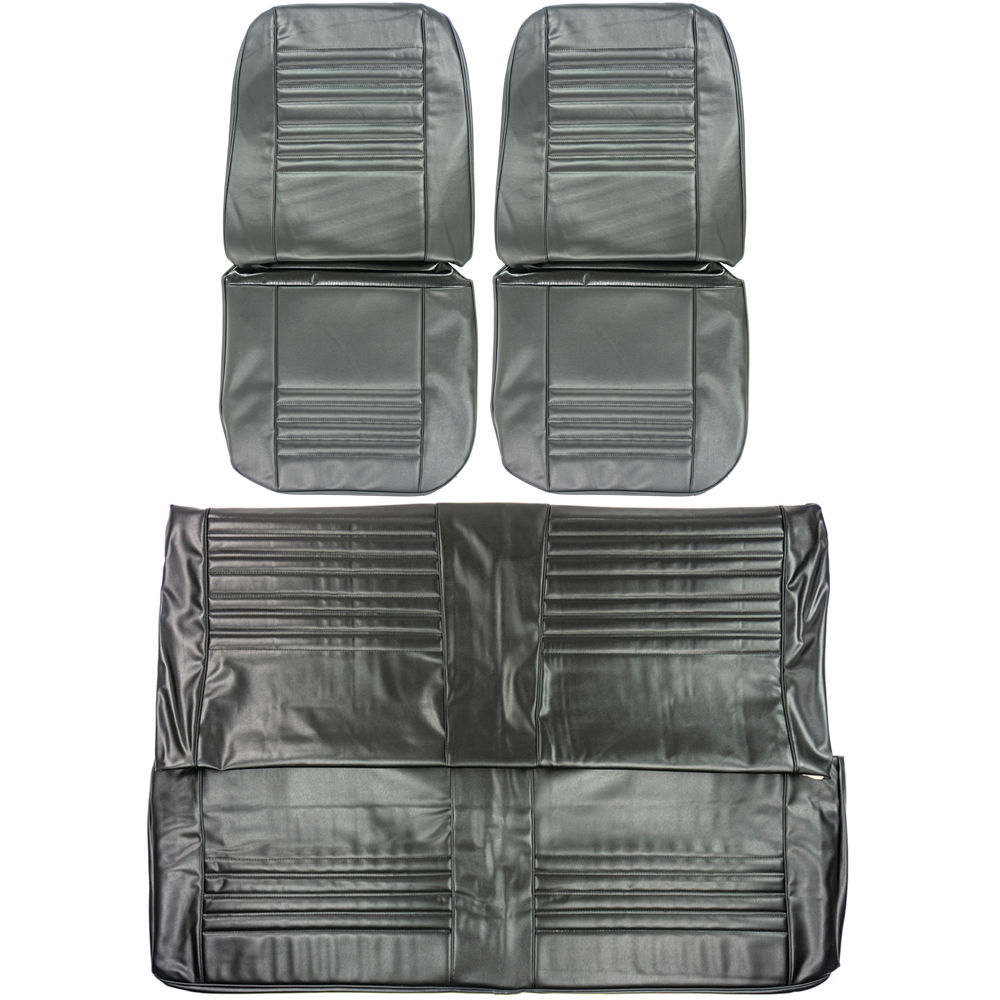 1967 Chevrolet Chevelle/Malibu STANDARD FRONT BUCKETS & REAR BENCH SEAT COVER COMPLETE SET (2 DOOR COUPE) - SET | IN2896V