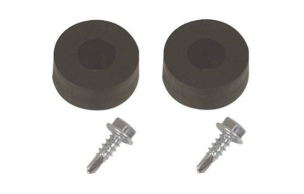 1977 Buick Skylark/GS/Regal/GN SEAT BACK BUMPER AND TAILGATE BUMPERS WITH SCREWS (ROUND) - PAIR | IN1387Z