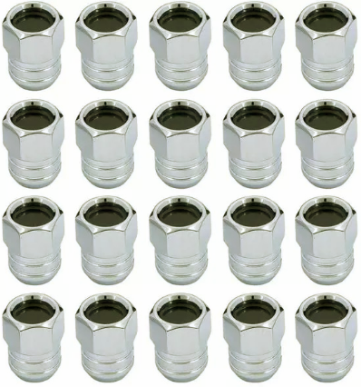 1971 Pontiac Firebird/TransAm RALLY II BLACK DOT LUG NUTS (SET OF 20) | WT4739Z