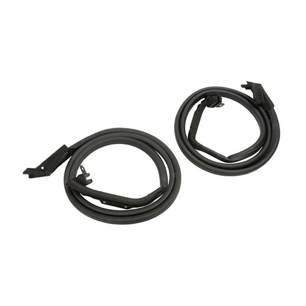 1972 Chevrolet Corvette CONVT DOOR MAINS SEAL KIT W/ LATEX ENDS (OEM LATEX - DRIVER AND PASSENGER SIDE) - GM # 3966569 / 3966570 - PAIR | WS6975O
