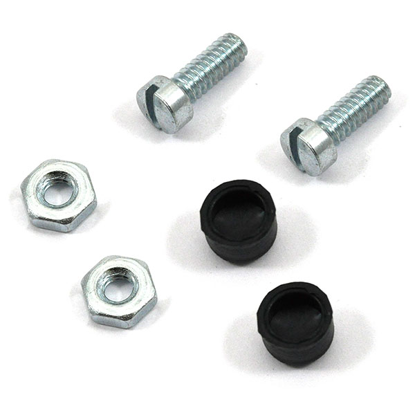 1970 Chevrolet El Camino COWL INDUCTION HOOD DOOR STOPPER SET (SLOTTED SCREWS, NUTS AND RUBBER STOPPERS) - EA | CW1878V