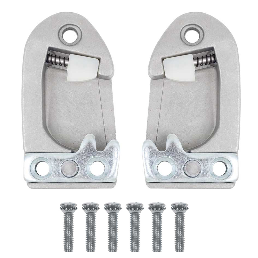 1959 Chevrolet Corvette DOOR LATCH STRIKER PLATE SET & MOUNTING HARDWARE 8 PIECE KIT | BP21720Z