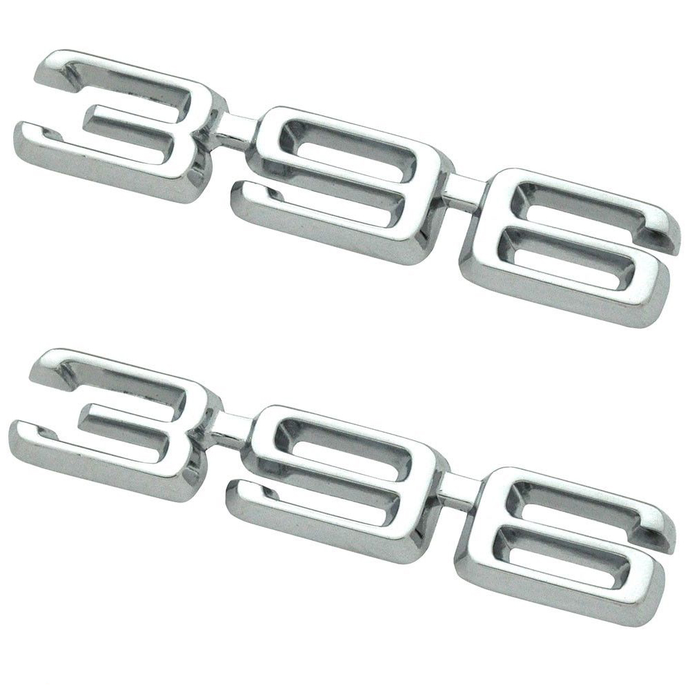 1969 Chevrolet El Camino FENDER EMBLEM â€œ396â€ CHROME GM # 3948030 â€“ PAIR | EM2450V
