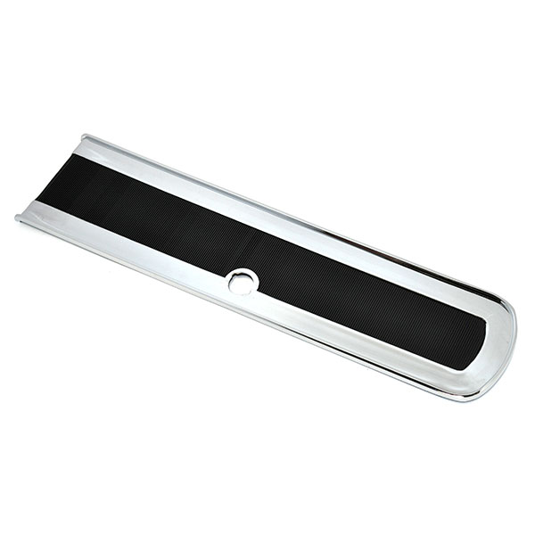 1968 Oldsmobile Cutlass/442/F85 CONSOLE DOOR LID FOR MANUAL CONSOLE - BLACK & CHROME | CP1620T