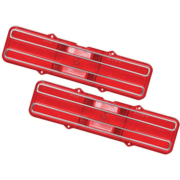 1967 Pontiac Firebird/TransAm TAIL LIGHT LAMP LENS PAIR - GM # 5959716 | XL3930F