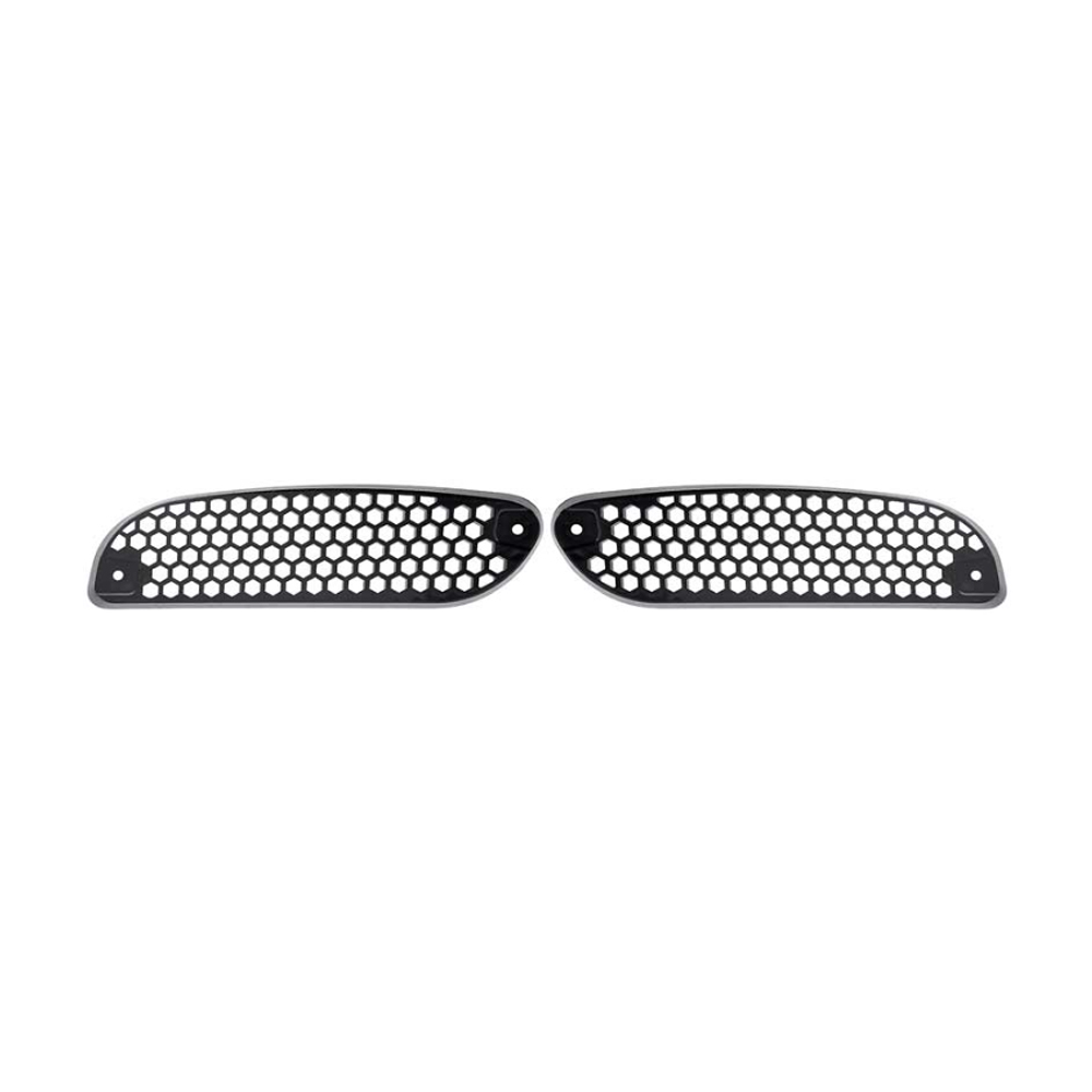 2001 Pontiac Firebird/TransAm BLACK PLASTIC HOOD GRILLE INSERT SCOOPS - PAIR ( REPLACES GM 12455213 & 12455214) | BP1163F