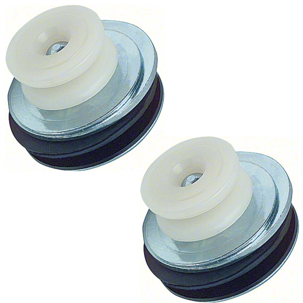 1970 Pontiac GTO/LeMans/Tempest REAR LOWER QUARTER GLASS WINDOW ROLLERS ASSEMBLY WITH WASHERS AND NUT (PAIR) | GL1002Z
