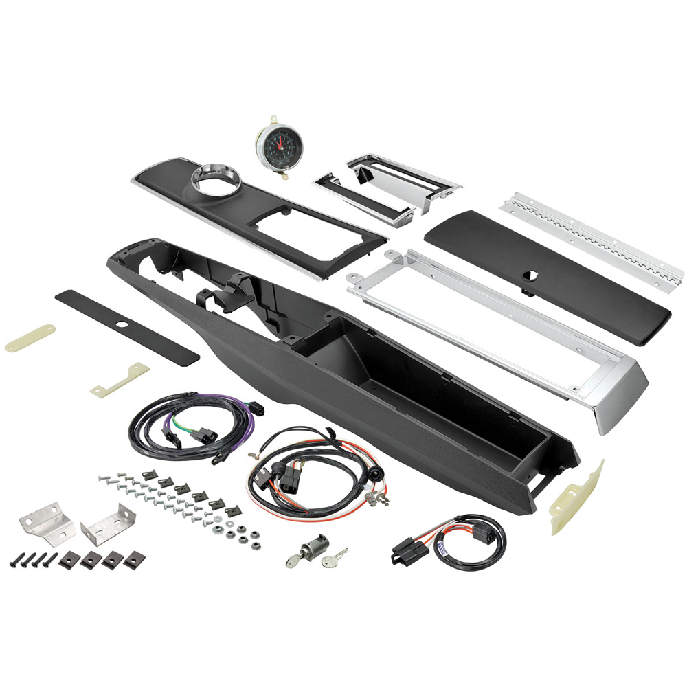 1966 Chevrolet El Camino NEW (AUTOMATIC) COMPLETE CENTER CONSOLE KIT (WITH CLOCK) | CP5784V