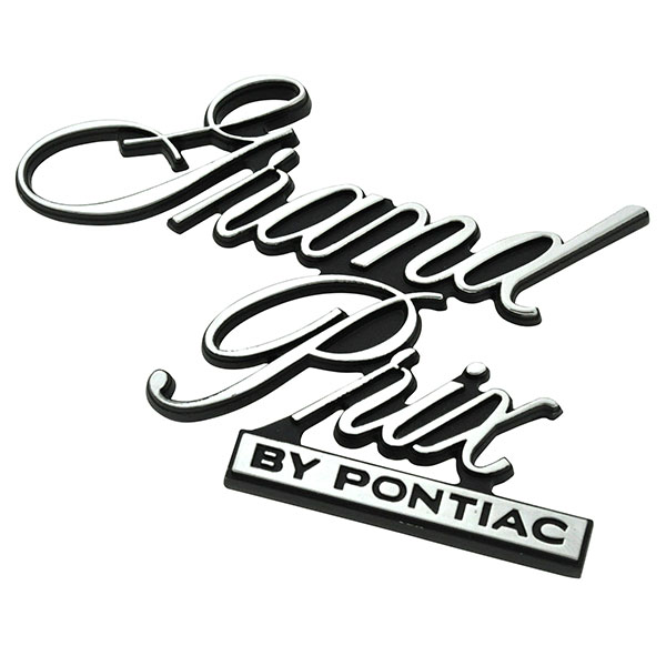 1977 Pontiac Grand Prix 69-UP GRAND PRIX HEADER PANEL EMBLEM WITH STUDS GM # 526599 | 526599