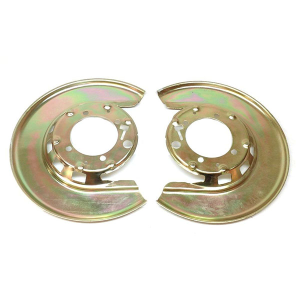 1969 Chevrolet Camaro SILVER CADMIUM PLATED REAR DISC BRAKE BACKING PLATES (JL8 SETUP) - PAIR | BR1271R