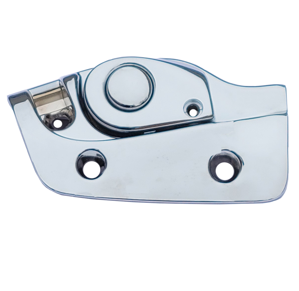 1965 Pontiac Grand Prix 69-UP SUNVISOR SUPPORT/TOP LATCH RECEPTACLE (CHROME - WILL WORK ON 1965 SECOND DESIGN ONLY) - LH | CV10801P