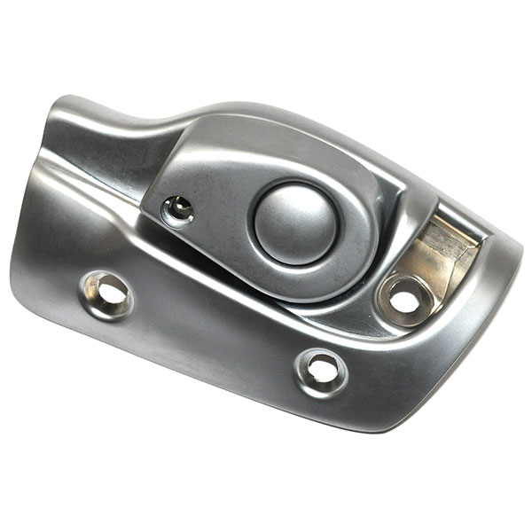 1969 Pontiac Grand Prix 69-UP SUNVISOR SUPPORT/TOP LATCH RECEPTACLE (BRUSHED - WILL WORK ON 1965 SECOND DESIGN ONLY) - RH | CV10804P