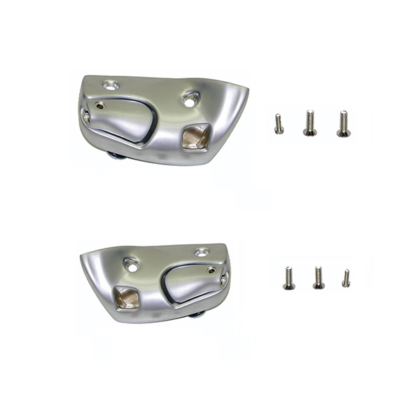 1968 Pontiac Firebird/TransAm BRUSHED SUNVISOR BRACKET (CONVERTIBLE) â€“ PAIR | IN1040F