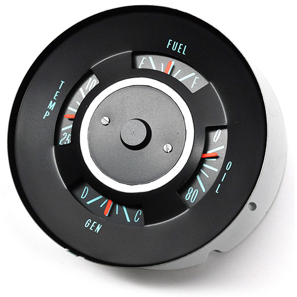1967 Pontiac Firebird/TransAm RALLY GAUGE SETUP BLACK FACE WITH GREEN FONT GM # 6430659 | 6430659