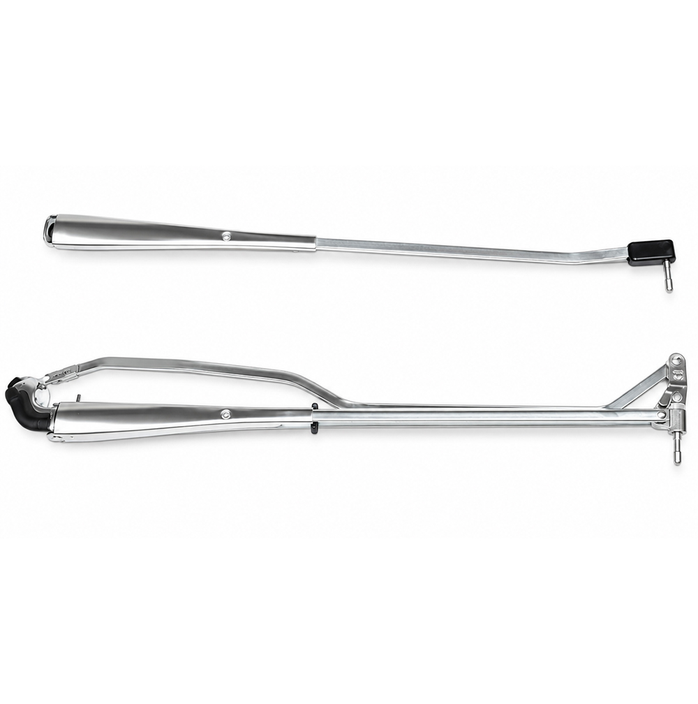1976 Oldsmobile Cutlass/442/F85 WINDSHIELD HIGHLY POLISH STAINLESS WIPER ARMS (GM # 9736579 RH â€“ 9697798 LH) - PAIR | WW1002Z