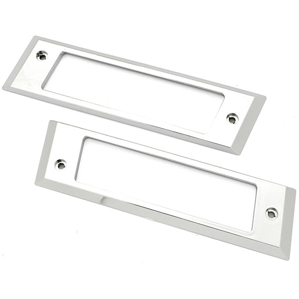 1984 Chevrolet Monte Carlo CHROME REAR SIDE MARKER LENS BEZELS LEFT HAND & RIGHT HAND - PAIR | XL1019M