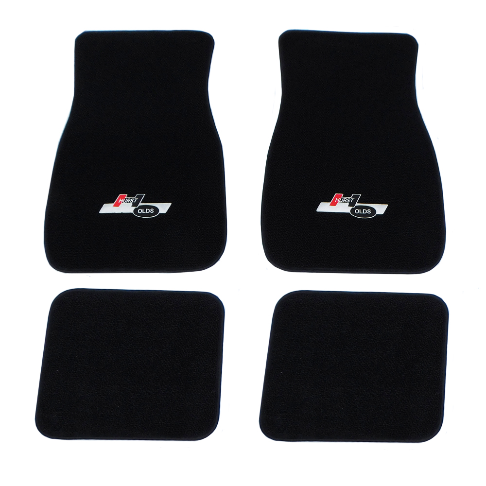 1968 Oldsmobile Cutlass/442/F85 CARPETED FLOOR MATS EMBROIDERED (H/O) 4 PIECE SET | IN3292T