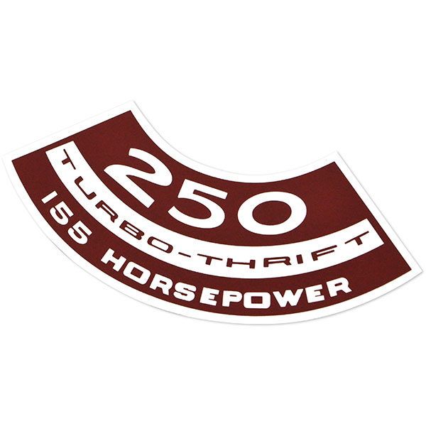 1985 Chevrolet Monte Carlo 250 TURBO-THRIFT 155 HP AIR CLEANER DECAL (DC0109) 3901785 | DC1997C