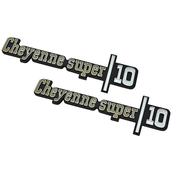 1974 GM Truck CHEVY TRUCK â€œCHEYENNE SUPER 10â€ FRONT FENDER EMBLEM SET GM # 328857 â€“ PAIR | 328857