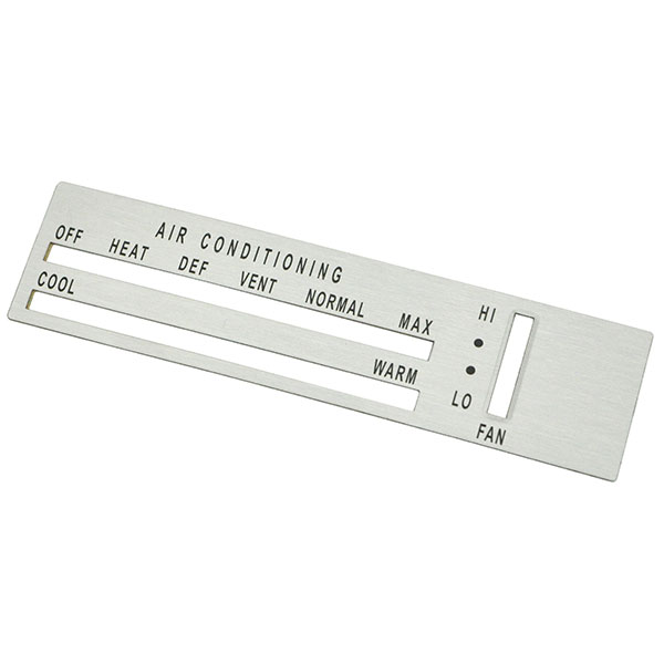 1971 Oldsmobile Cutlass/442/F85 ALUMINUM LOWER DASH INSERT (AIR CONDITIONING) | IN3413T