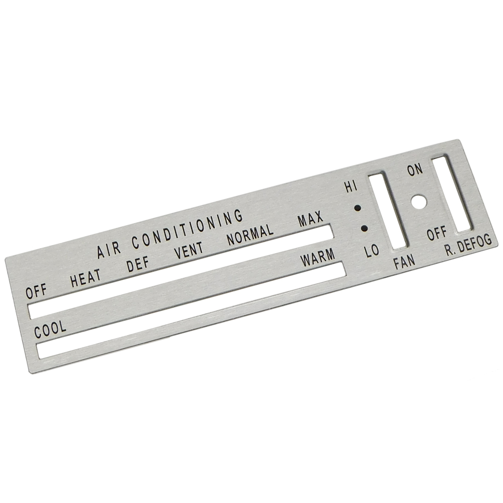 1970 Oldsmobile Cutlass/442/F85 ALUMINUM LOWER DASH INSERT (AIR CONDITIONING WITH DEFOG) | IN3414T