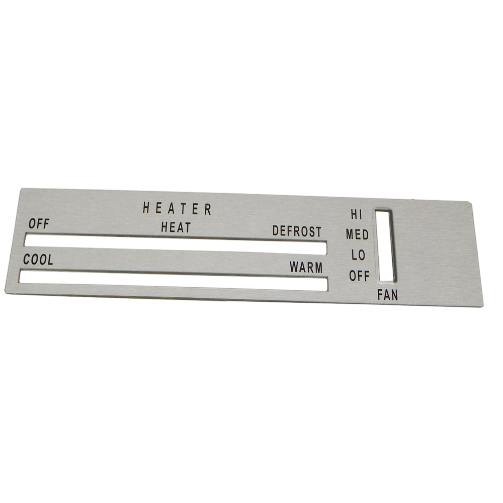1972 Oldsmobile Cutlass/442/F85 ALUMINUM LOWER DASH INSERT (HEATER INSERT) | IN3415T