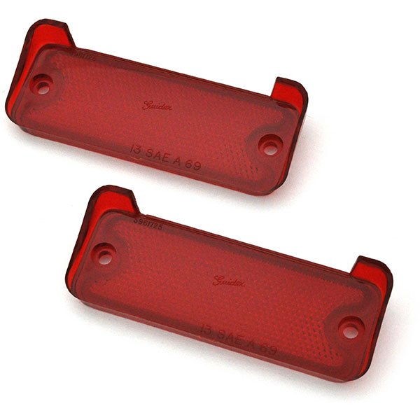1970 Chevrolet El Camino REAR BUMPER TAIL LIGHT LAMP LENS RED REFLECTOR â€“ LH=RH PAIR | XL4872E
