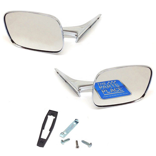 1970 Chevrolet Monte Carlo OUTSIDE RECTANGULAR CHROME MIRROR â€“ LH & RH - PAIR | XP3488C