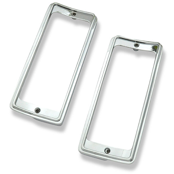 1972 Chevrolet Monte Carlo PARKING LIGHT BEZEL LH & RH CHROME GM 6261989 - 6261990 - PAIR | 6261989