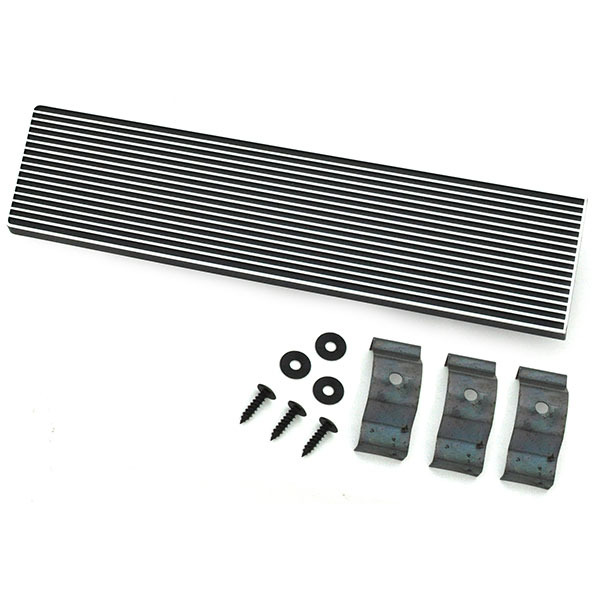 1970 Chevrolet Impala/Caprice/Bel Air RADIO DELETE PLATE BLACK WITH CHROME GM # 3948563 | 3948563