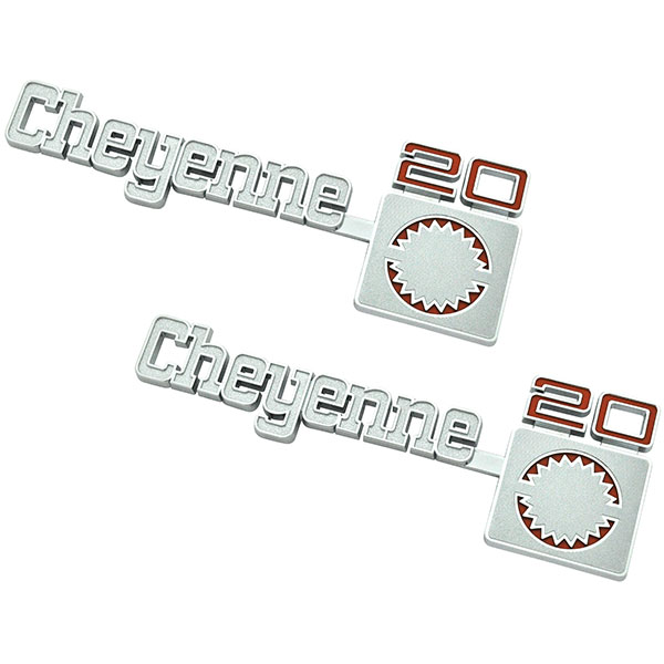 1978 GM Truck CHEVY CHEYENNE Â¾ TON â€œCHEYENNE 20â€ FRONT FENDER EMBLEM SET GM # 14016637 â€“ PAIR | 14016637