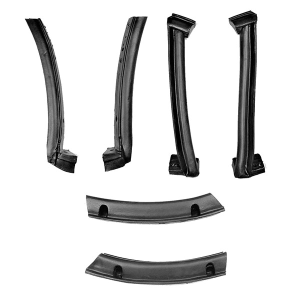 1992 Chevrolet Corvette WEATHERSTRIP KIT (LATEX) 6 PC GM # 17987731, 17987732, 17987733, 17987734, 17984445, 17984446 | WS4194O