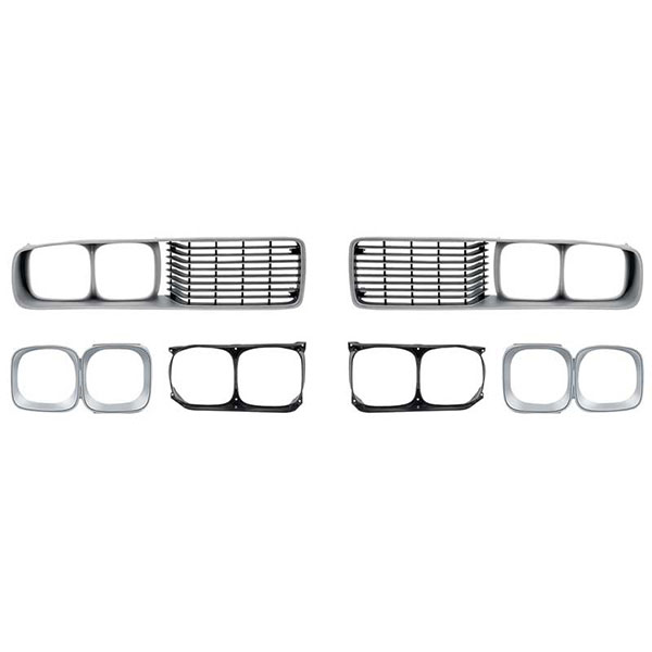 1974 Mopar Dodge/Chrysler/Plymouth DODGE CHARGER GRILL SET, LH AND RH GRILL ASSEMBLY FOR ALL MODELS EXCEPT SE | GH9920J