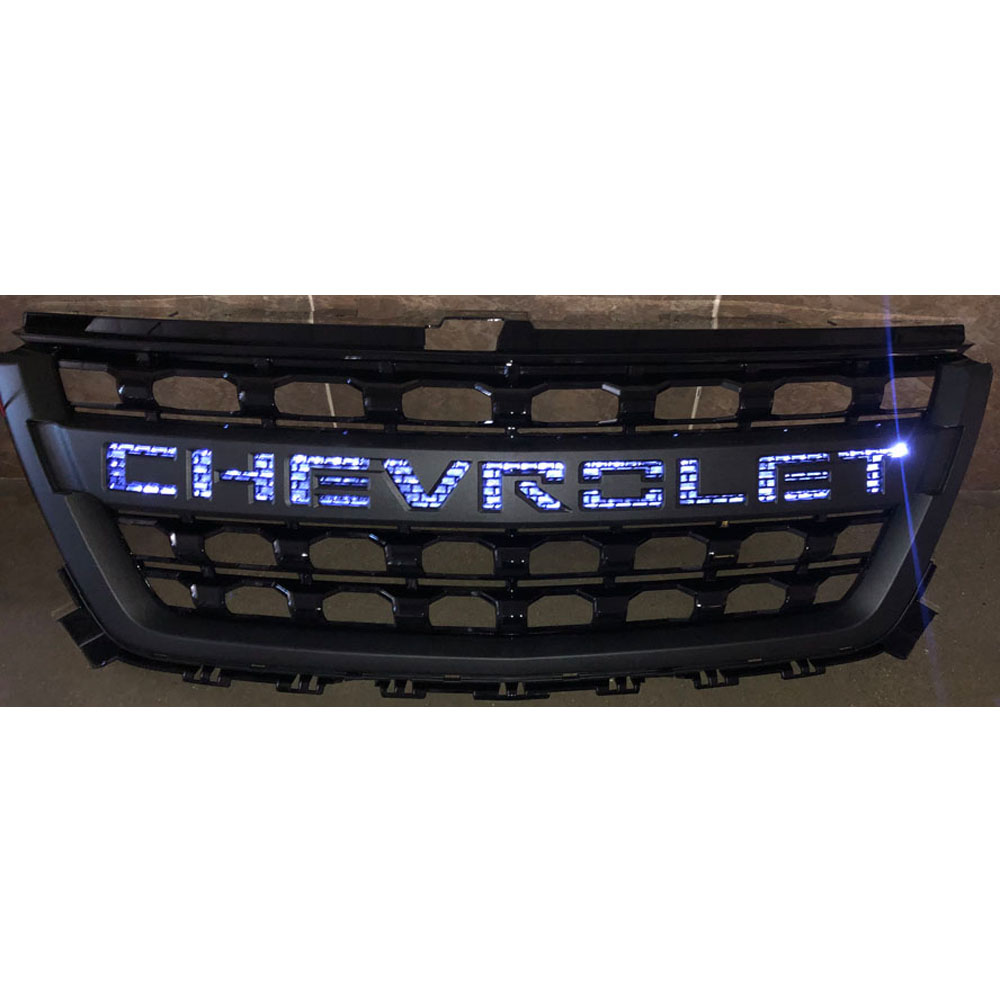 2015 GM Truck NEW SPORT BACK LIT ILLUMINATED GRILLE ASSEMBLY IN BLACK WITH CHEVROLET SCRIPT (COLORADO) | GH1359K