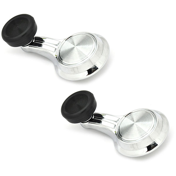 1967 Chevrolet Corvette VENT WINDOW HANDLE (BLACK KNOB) CORRECT STYLE - PAIR | IN6343Z