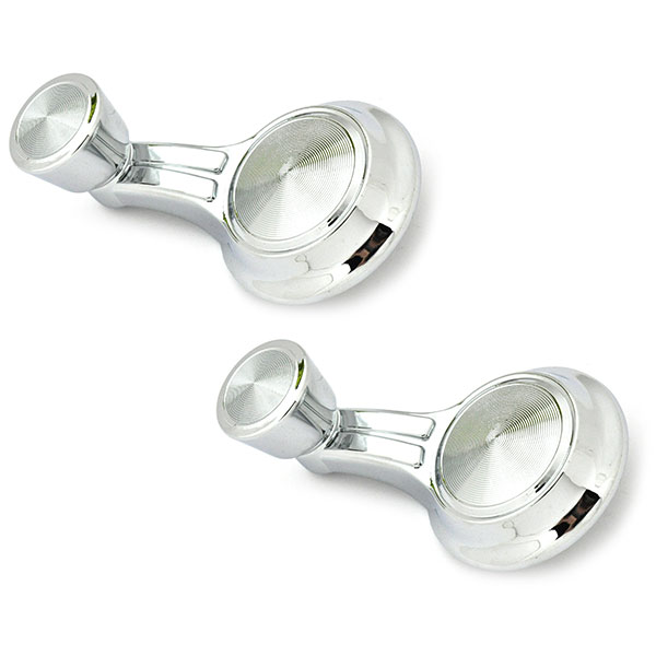 1966 Chevrolet Corvette VENT WINDOW HANDLE SINGLE ARM (CHROME KNOB) - PAIR | IN3266Z