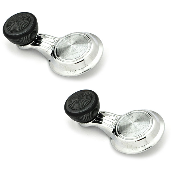 1969 Pontiac GTO/LeMans/Tempest 68 ALL & 68-72 SEDAN VENT WINDOW HANDLE WITH BLACK KNOB - PAIR | IN0154Z