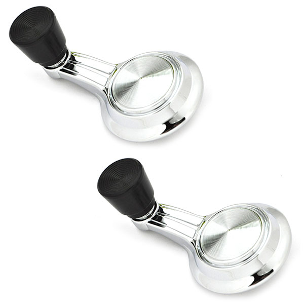 1965 Chevrolet Corvette VENT WINDOW HANDLE SINGLE ARM (BLACK KNOB) - PAIR | IN3267Z